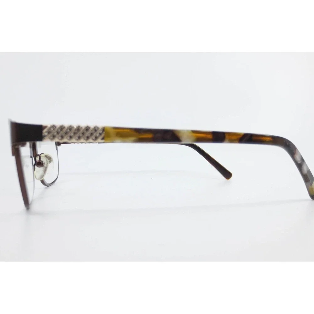 Kay Unger New York K183 BRN Brown Rhinestone Tortoise Eyeglasses 53-15-140